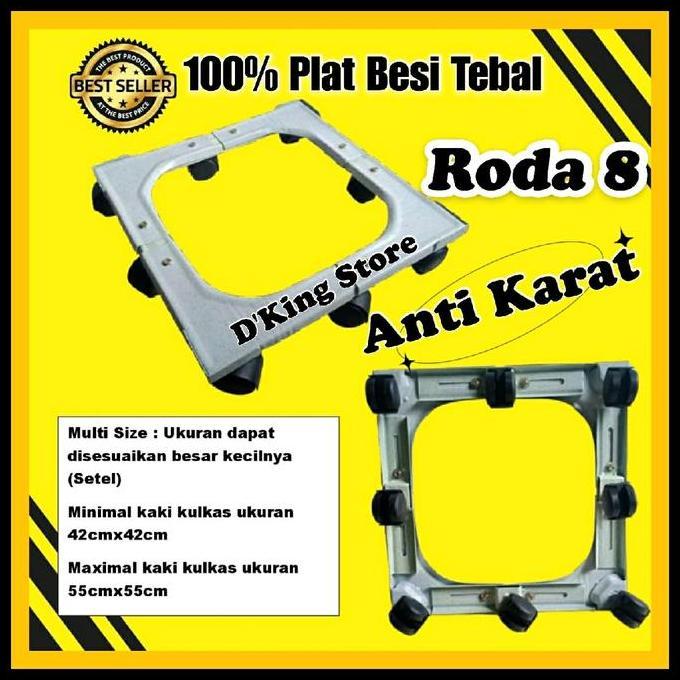Roda Kulkas Alas Kulkas Kaki Kulkas RODA 8 untuk 2 PINTU