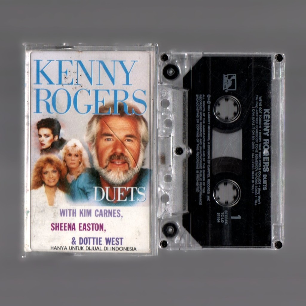 Kaset Pita Barat - Kenny Rogers // Duets // Kim Carnes // Sheena Easton // Dottie West - Greatest Hi
