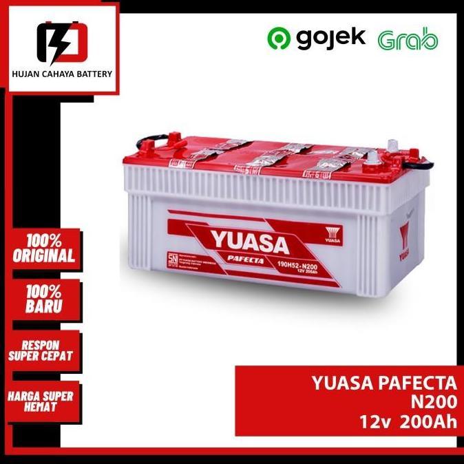 Aki Mobil YUASA PAFECTA N200 / N-200 / N 200 - Aki KAPAL