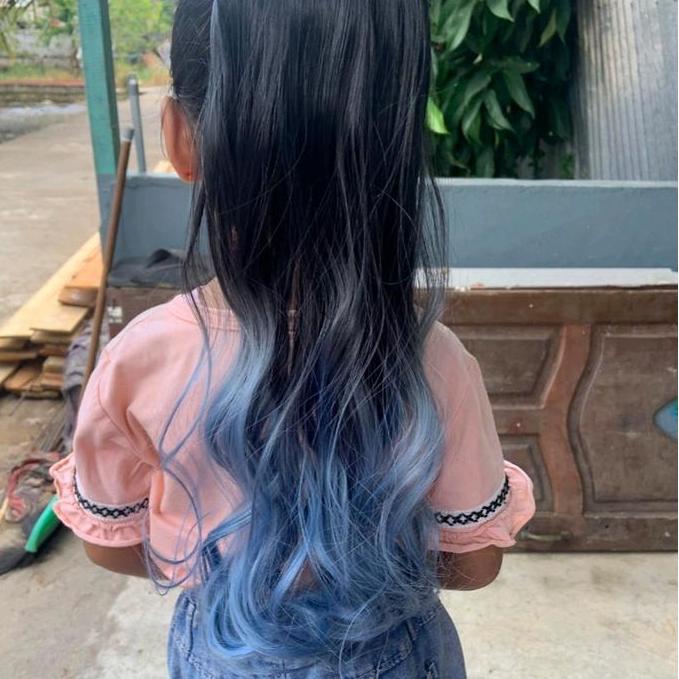Maxfik- Ombre Ponytail Hairclip Hhlht Rambut Lurus & Gelombang Panjang 50Cm