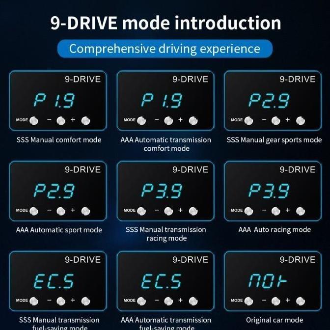 9 Drive Honda Freed Pgyback Throttle Controller