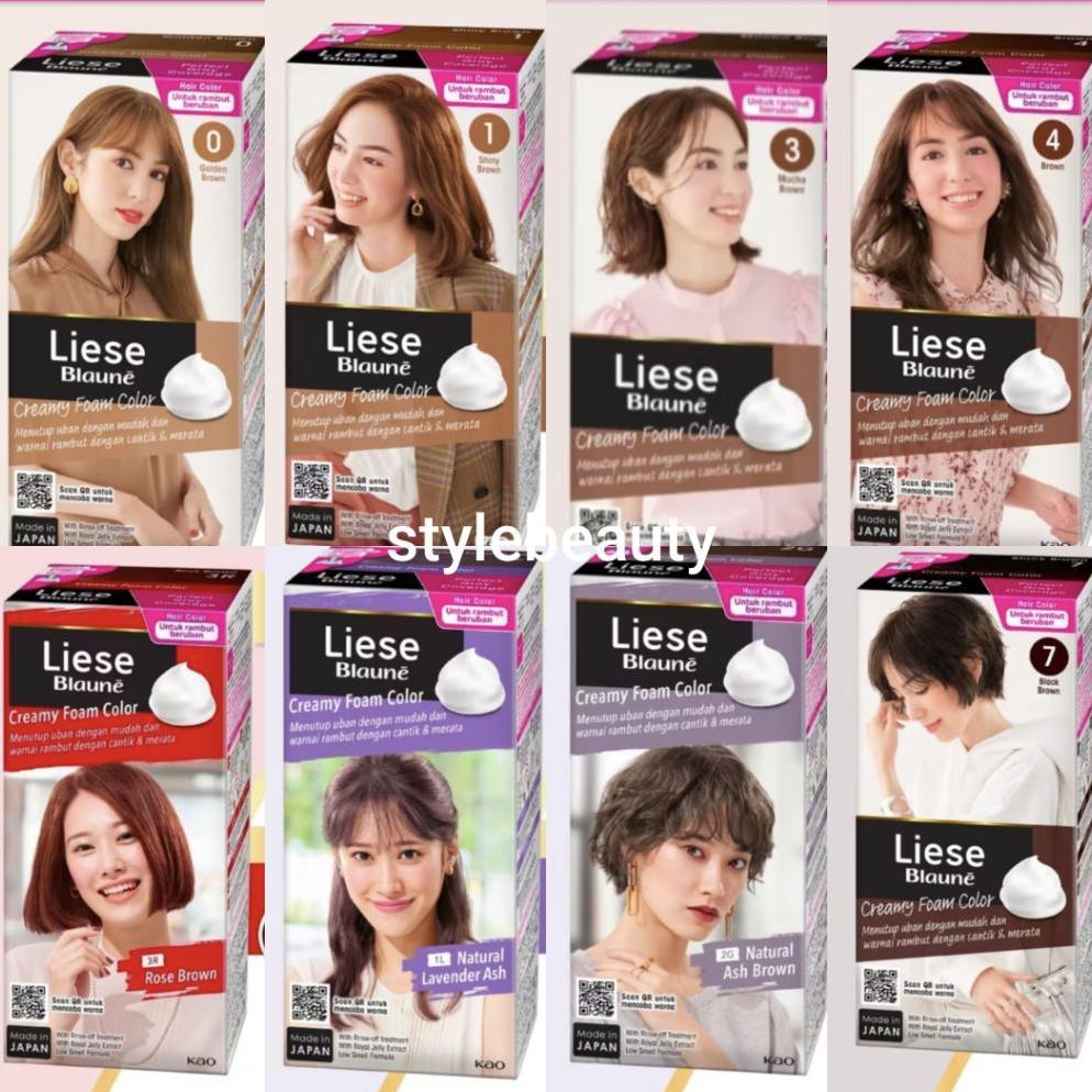 Liese Blaune Bubble Hair Color Foam Cat Rambut cat rambut
