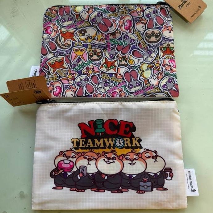 Zootopia pouch singapore airlines disney zootopia dompet kotak pensil tempat pensil SQ original