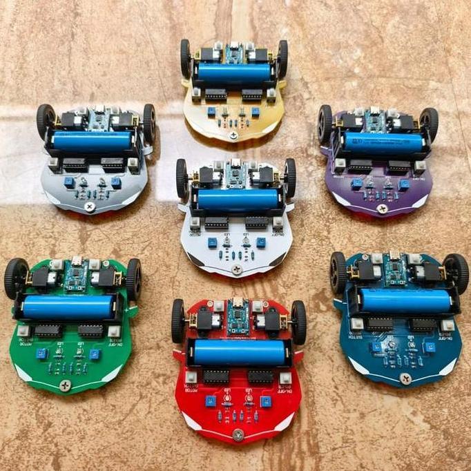 KIT EDUKASI ROBOT LINE TRACER LINE FOLLOWER ANALOG BASIC SD SMP SMA