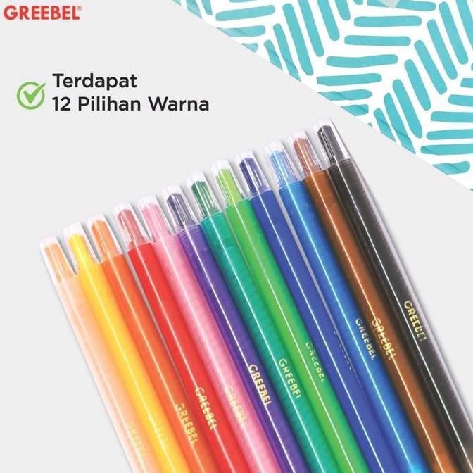 Artyou- New- Greebel Twist Crayon 12 Rna / Crayon Putar 12 Rna Greebel
