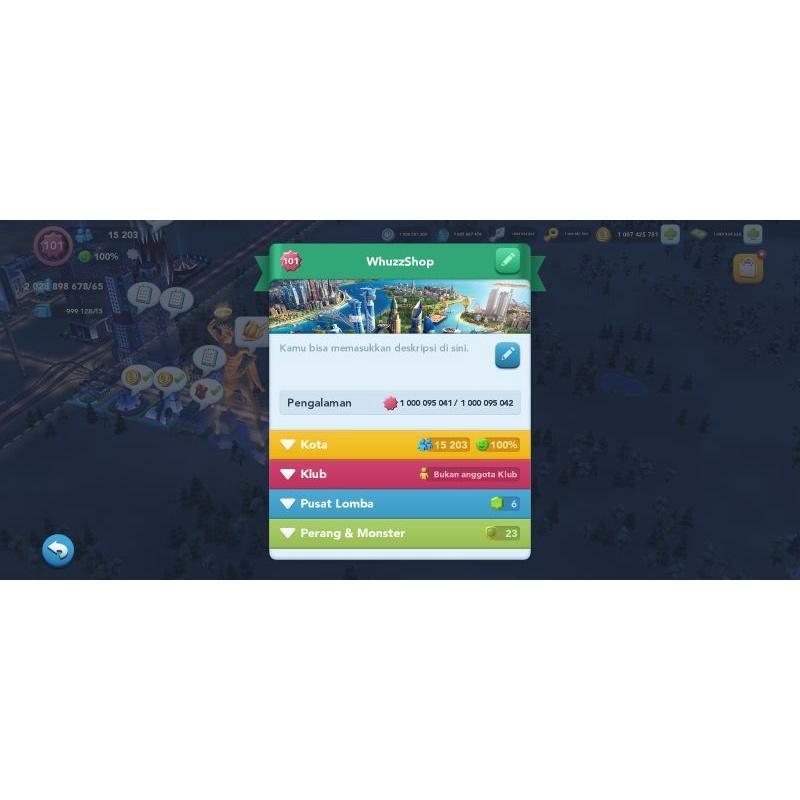 Kota Type 3 Simcity Buildit Second Server Android & Ios