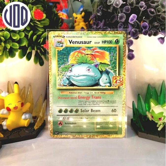 mainan - Venusaur 25th s8a-P 002/025 anniversary kartu pokemon Tcg Diskon