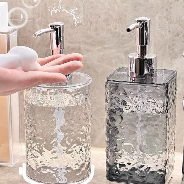 Botol Sabun /Botol Lotion/ Sabun Cair Aesthetic Kotak /Dispenser Sabun Transparan Kacaump/Botol Sabu