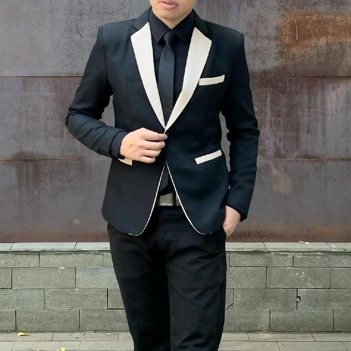 FORMALE.ID Jas Blazer Pria slimfit Jas casual formal santai Wisuda