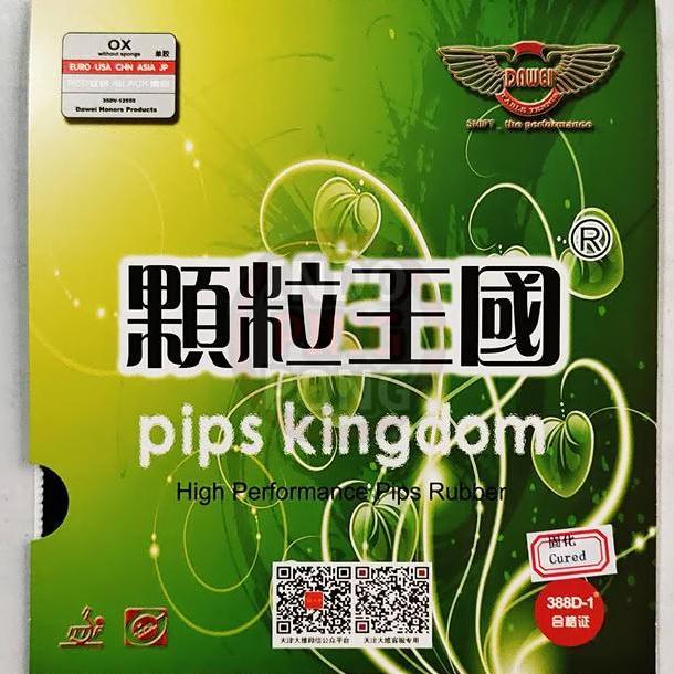 Dawei 388 D-1 OX Cured Proses Bintik Panjang Bertahan Long Pips 388D
