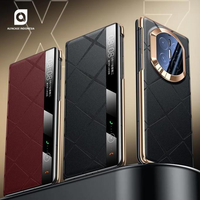 ALFACASE Case Untuk Huawei Mate X7 - Evander Flip Case - Casing Untuk Huawei Mate X7