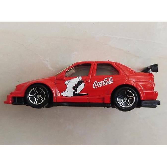 0409 ASSORTED DIECAST LOOSE : MATCHBOX RARE - ALFA ROMEO 155 RED COCA COLA SERIES MCS27