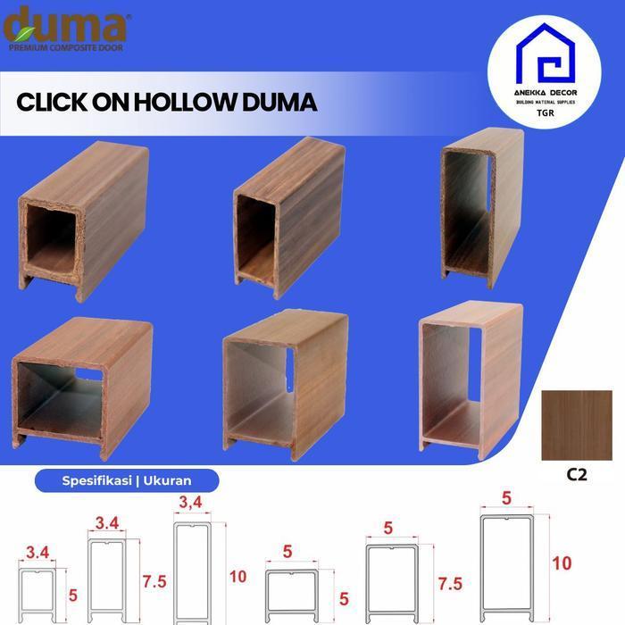 Panel Dinding Plafon CLICK-ON HOLLOW (COH) DUMA WPC
