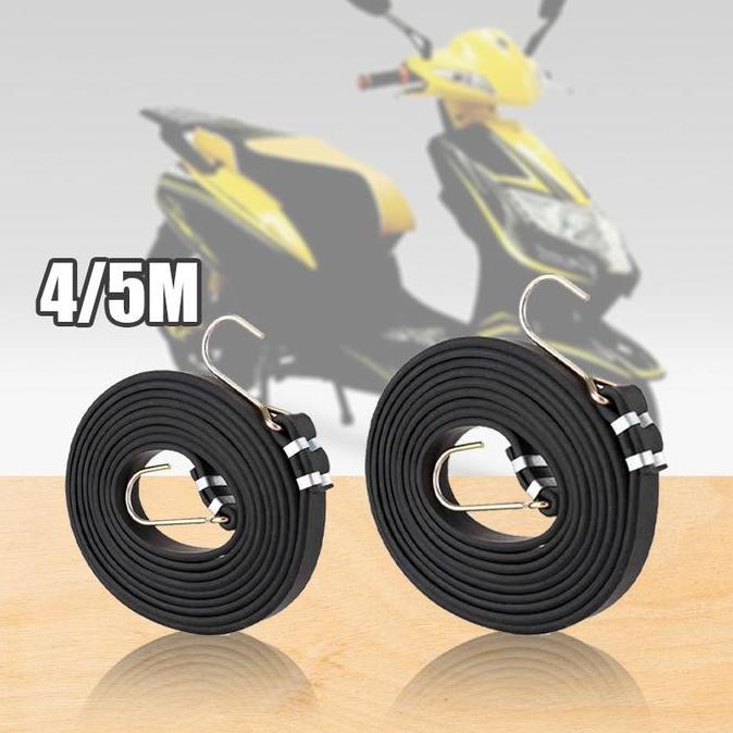 HAZORUN 4meter 5mete Tali Motor Ikat Barang Tali Karet Pengikat Ikat Barang Di Motor Tali Karet Moto