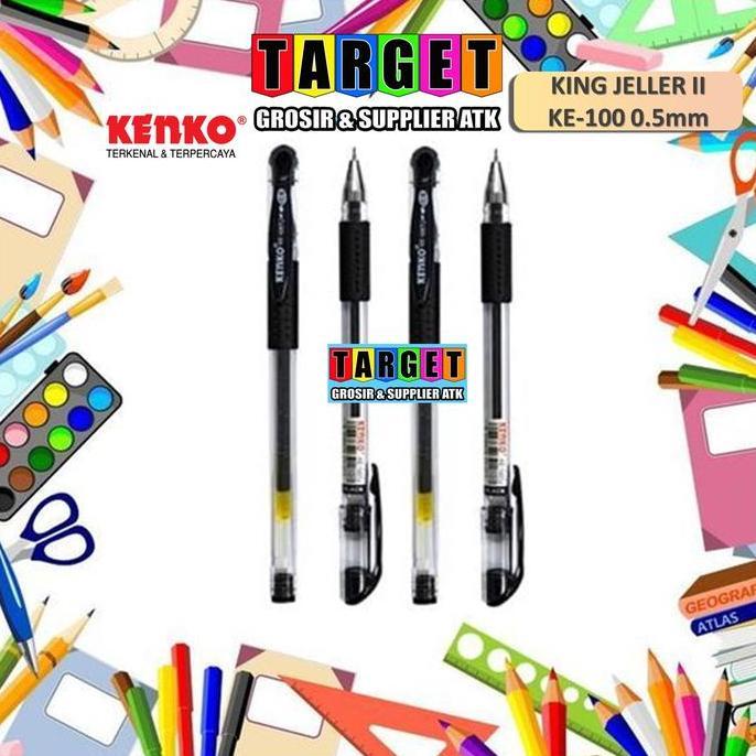 Kinco- Ballpoint Kenko / Pulpen Kenko / Pulpen Gel (12Pcs)