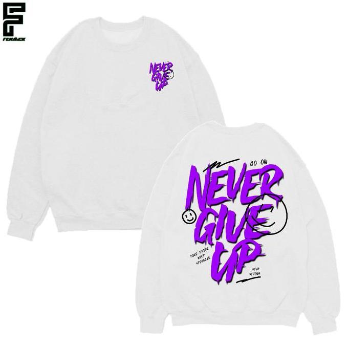 Pilihan - Fenjack Sweater Basic Keep Struggle ( Sablon ) Size M-Xxl - Unisex Pria & Wanita