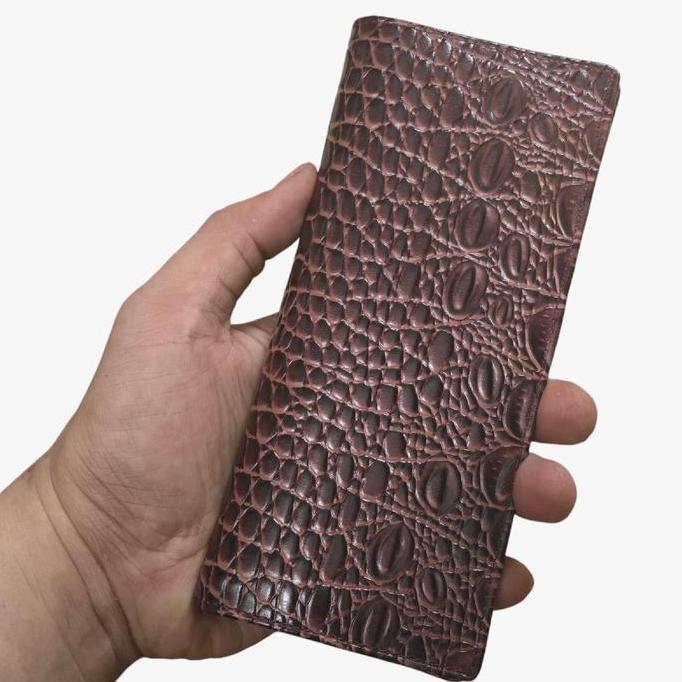 Sac- Dompet Panjang Tipis Kulit Motif Buaya Pria