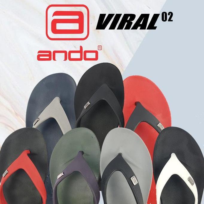 Shoe- Sandal Jepit Ando Viral Pria/ Sandal Japit Ando Pria Viral