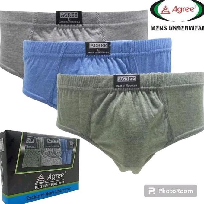 [ 3 PCS ] CD Agree 8889 | Celana Dalam Cowok Dewasa Agree | CD Agree 8889 Maxi