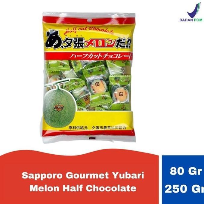 SAPPORO GOURMET YUBARI MELON HALF CHOCOLATE 80GR