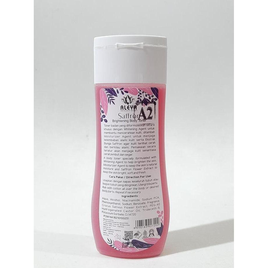 Cream- New- Aleya Toner Badan Saffron- Aleya Saffron Series Toner Badan Sabun Saffron Body Lotion Sa