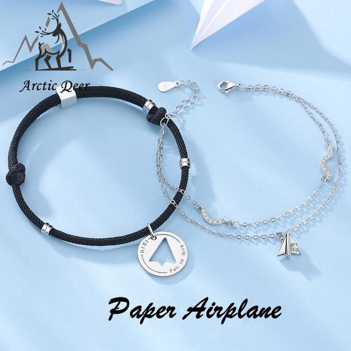 Tine- Gelang Pasangan-Paper Airplane Fashion Arctic Deer