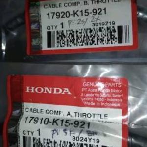 17920-K15-921(B),17910-K15-921(A) KABEL GAS ATAS BAWAH 1 SET CB 150 LED ORI HONDA