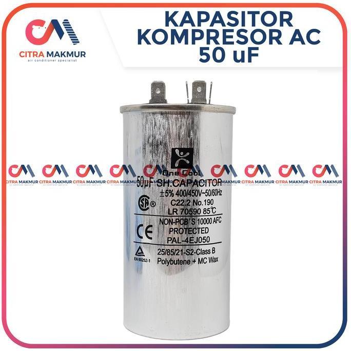 KAPASITOR AC 50 UF CAPASITOR OUTDOOR KOMPRESOR PANASONIC 2 2,5 PK AUX CMO27