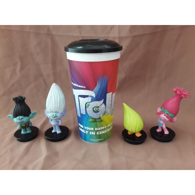 TUMBLER XXI CAFE - TUMBLER TROLLS - IN SET. RARE. MCS27