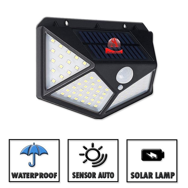Lampu Solar Cell 100 Led / Lampu Taman Qutdoor 100 Led / Lampu Solar Sensor