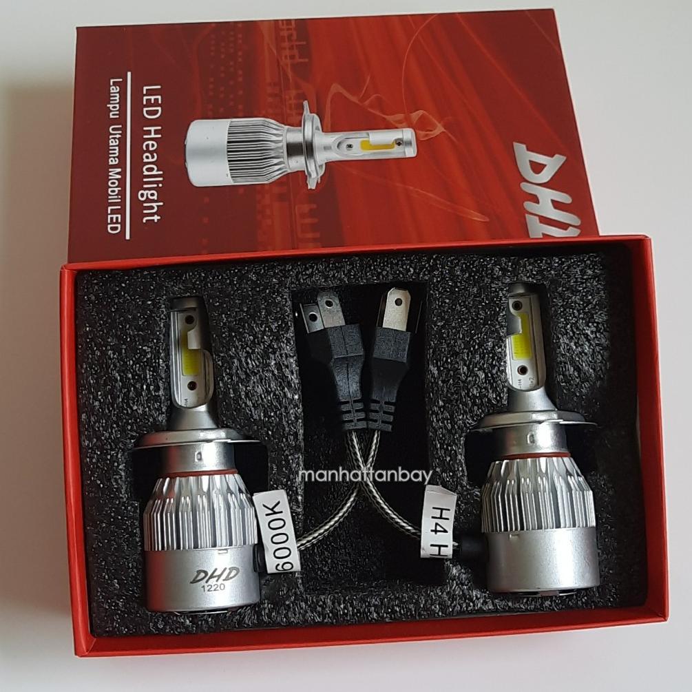 Cash Back Sepasang (2Pcs) Lampu Led Mobil Dhd H4 6000K