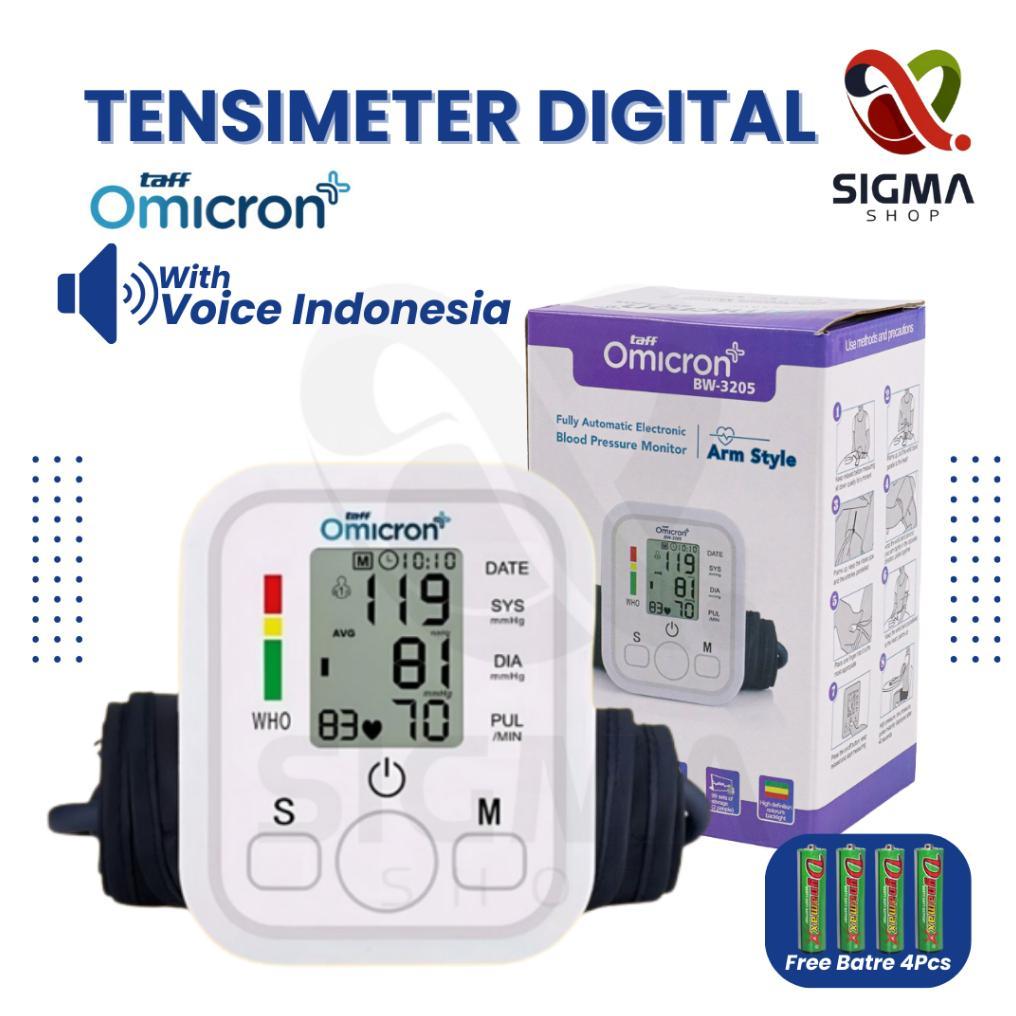 Taff Omicron Tensimeter Digital Alat Tensi Darah / Pengukur Tekanan Darah / Blood Pressure Monitor T