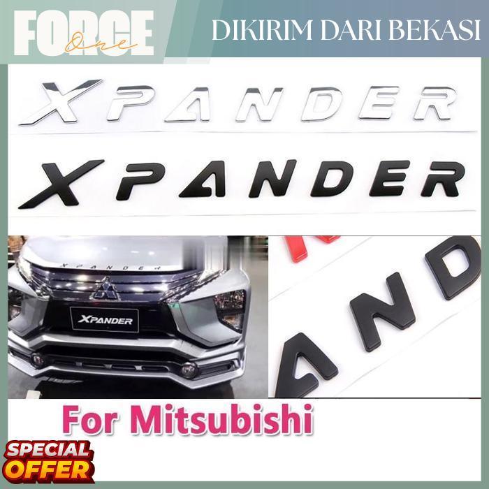 Force One Stiker Emblem XPANDER Kap Mesin Bahan ABS Emblem Xpander Original/desain 3D/tahan air dan 