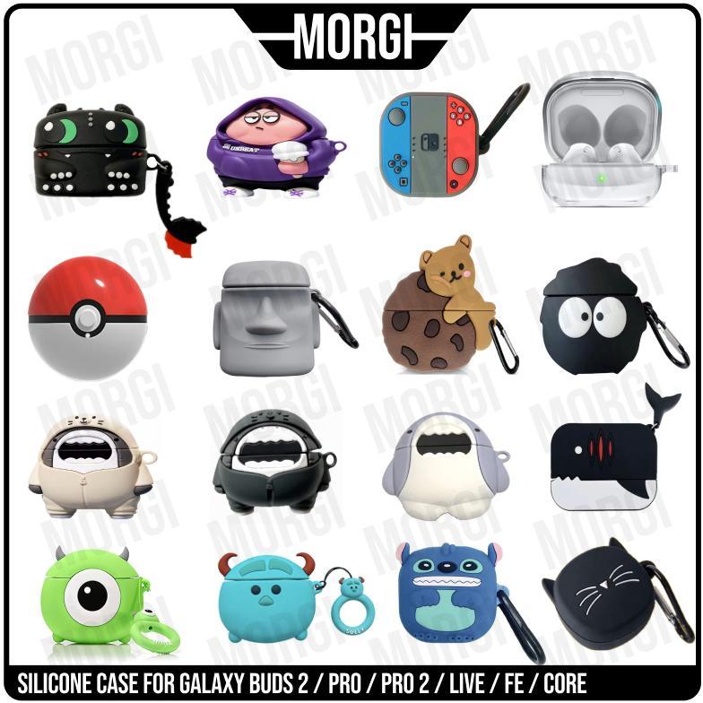 TERMURAH Case Samsung Galaxy Buds 2 Live Pro Airbuds 2 Pro2 FE Core Casing Silicone Silikon Clear Ka