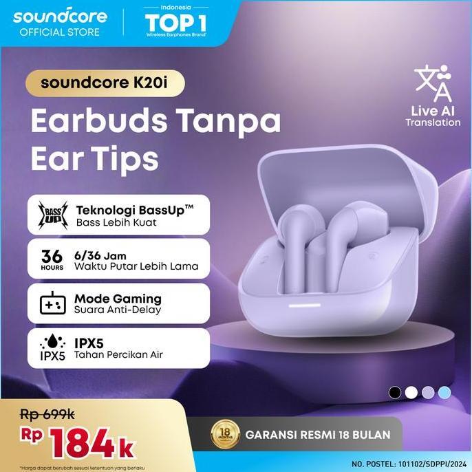 Bevoring89 - (New Launch) Soundcore K20i Earbuds Bluetooth 5.3 Earphones 36 PlayTime Bluetooth 13mm 