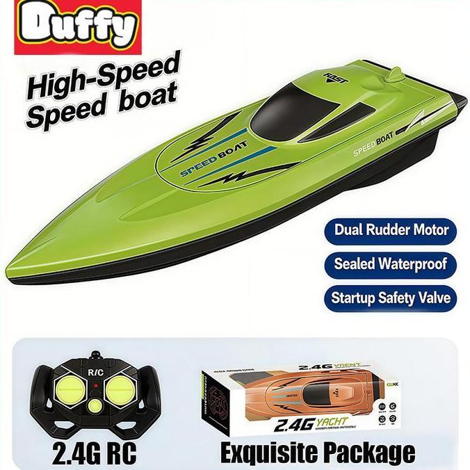 Kapal Remote Control Model Kapal Remote Control Nirkabel Tahan Air Listrik RC Racing Boat Alqshop