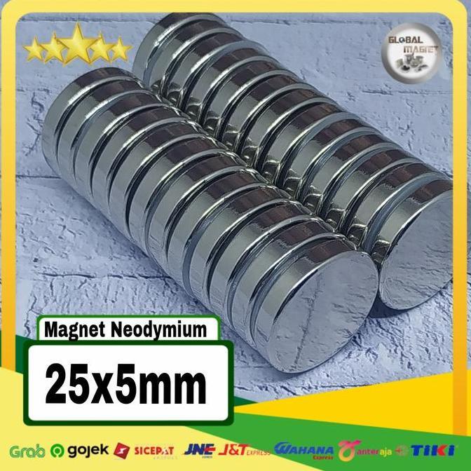 MAGNET NEODYMIUM N45 25x5mm