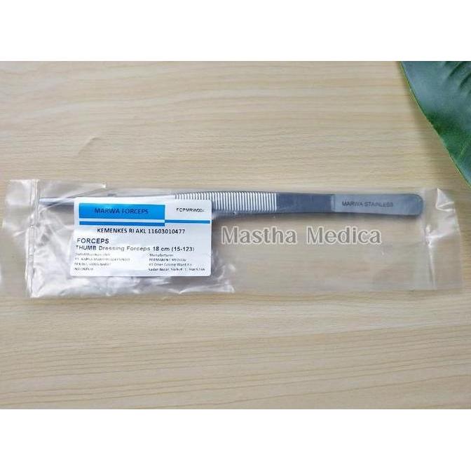 [ New ] PINSET Anatomis 18cm MARWA / Anatomi / Dressing Forceps Marwa segel