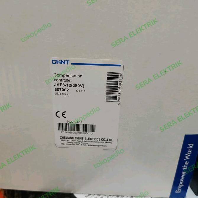 Power Factor Controller Regulator 12Step Jkf8-12 380V Chint 507002