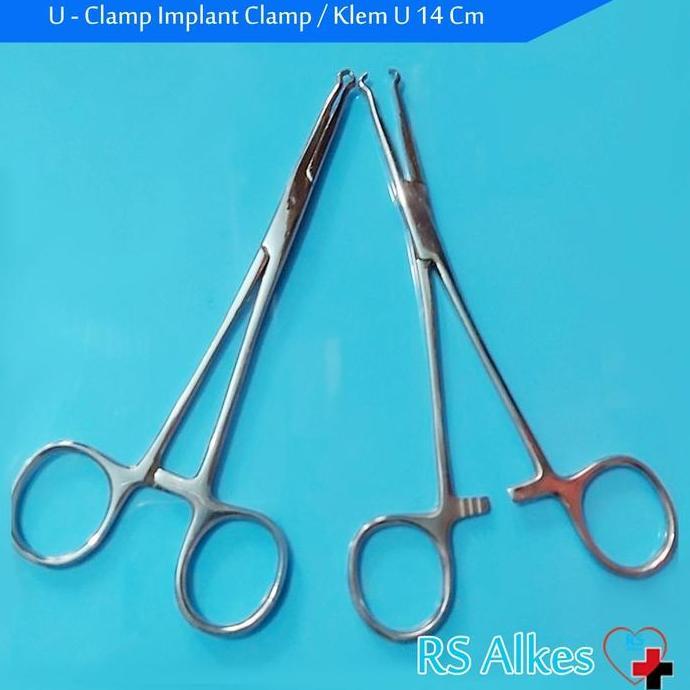[ New ] Klem U 14cm Klem-U U-Clamp U Clamp Implant Klem Implan Klem Fixing