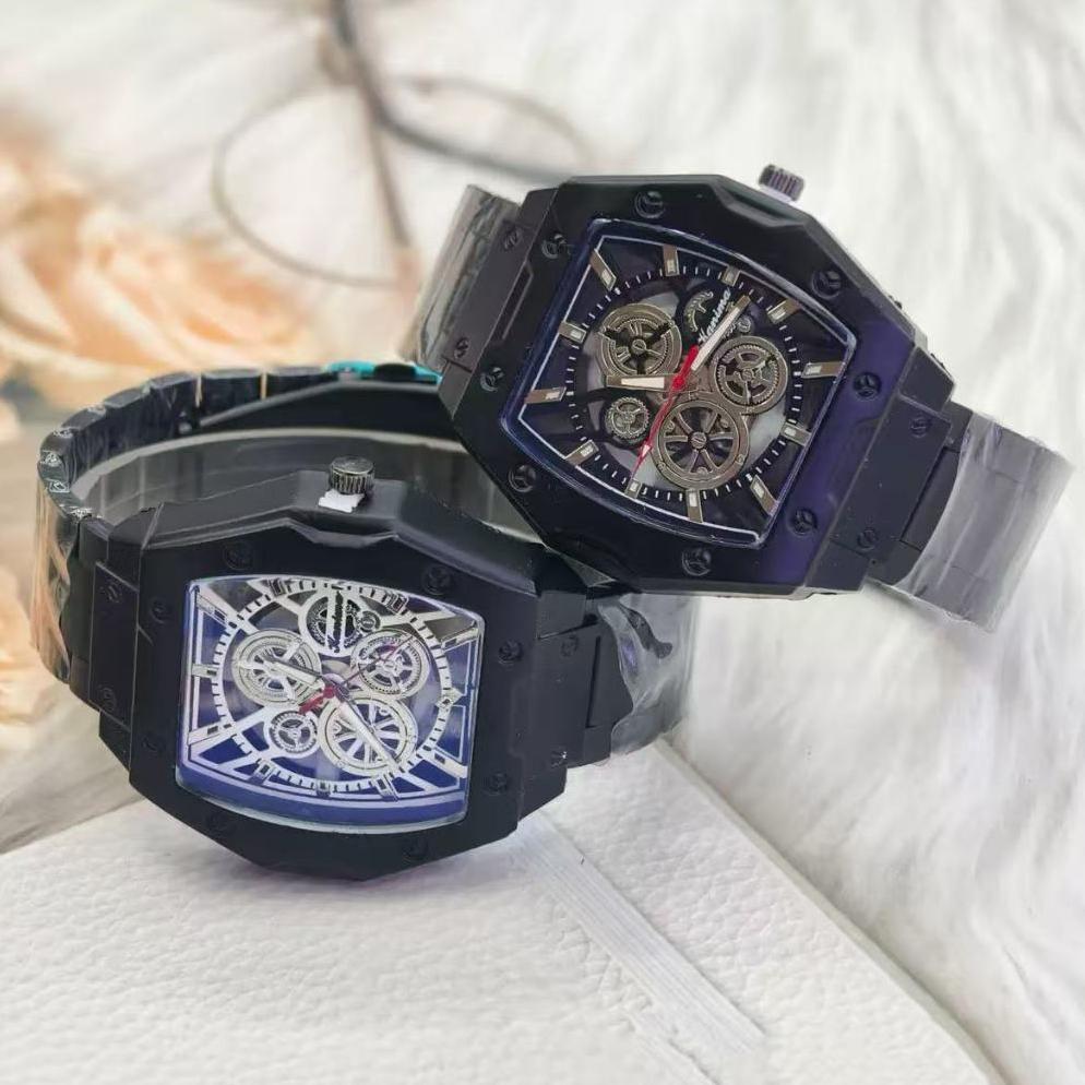 EXCLUSIVE Jam Tangan Pria anti Chrono Stainless Steel Mechanical Homage Luxury Bussines Fasion
