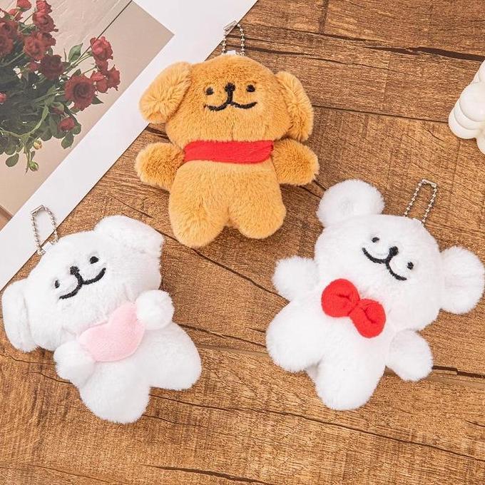 Podia.Starman - Boneka Anjing Maltese Korea Lucu Boneka Hewan Lembut Boneka Kartun Anak Anjing Hadia
