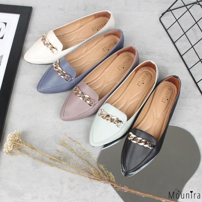 DE73 - REBECCA Sepatu Flat Shoes Wanita By Ceisya Mounira
