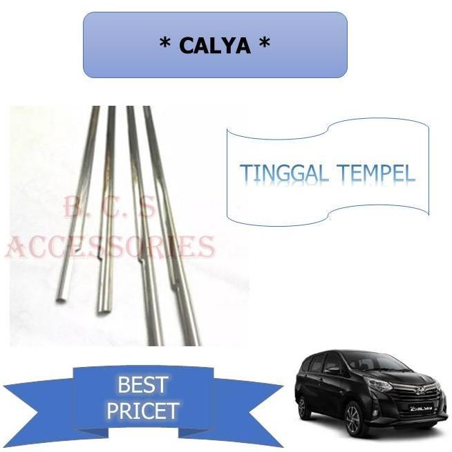 TERBARU - List Kaca Samping Mobil / Side Window Trim CAR KHUSUS CALYA Accessories Car