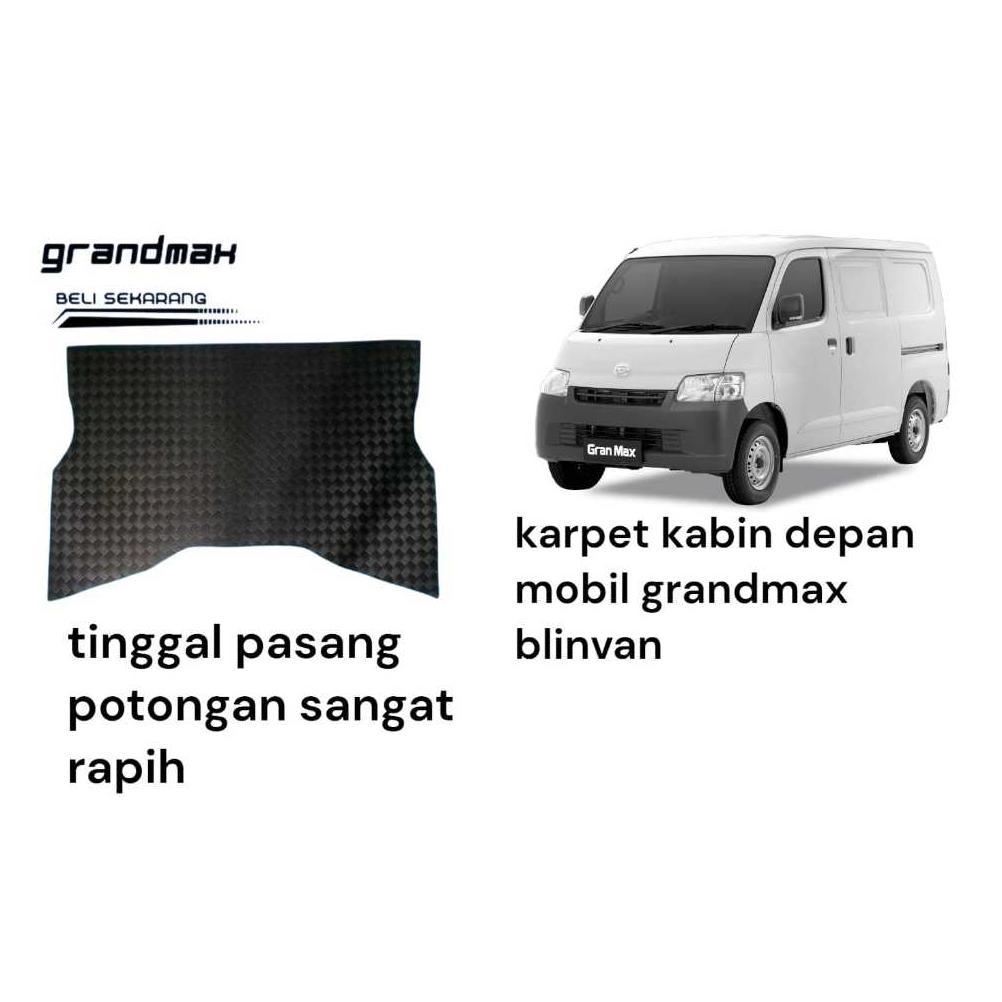 Eksklusif Karpet Mobil Kabin Depan Granmax Pickup / Blindvan / Minibus