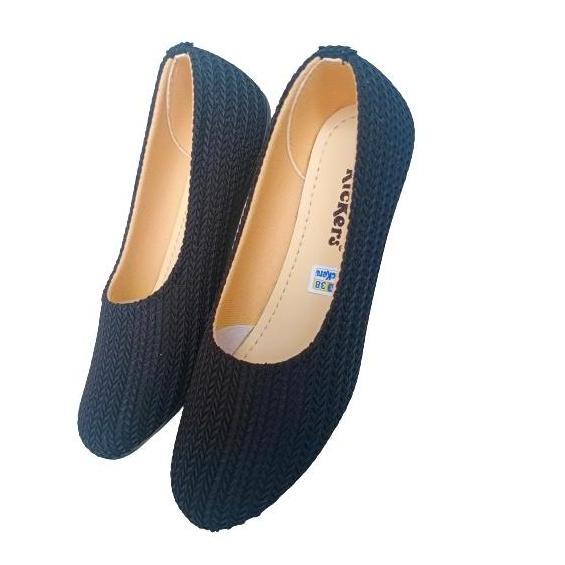 Sepatu Kickers Balet Wanita Warna Hitam / Sepatu Balet