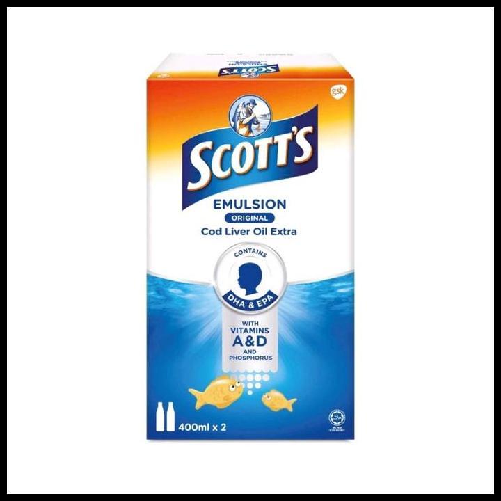 Scott'S Emulsion Original Malaysia (400Ml X 2) Best Seller