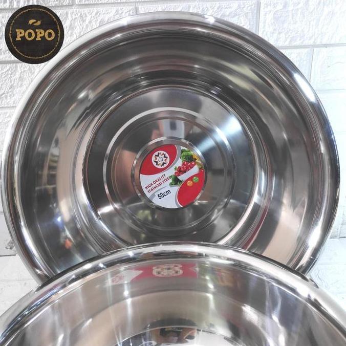 Foodcurt- Baskom Stainless Besar Mega Jumbo Mixing Bowl Adonan Makanan