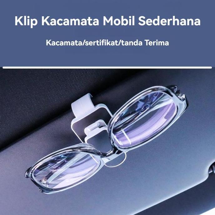 Mcqueen- Klip Kacamata Mobil Klip Holder Logam  Kartu Karcis Mobil  Car Sun Visor