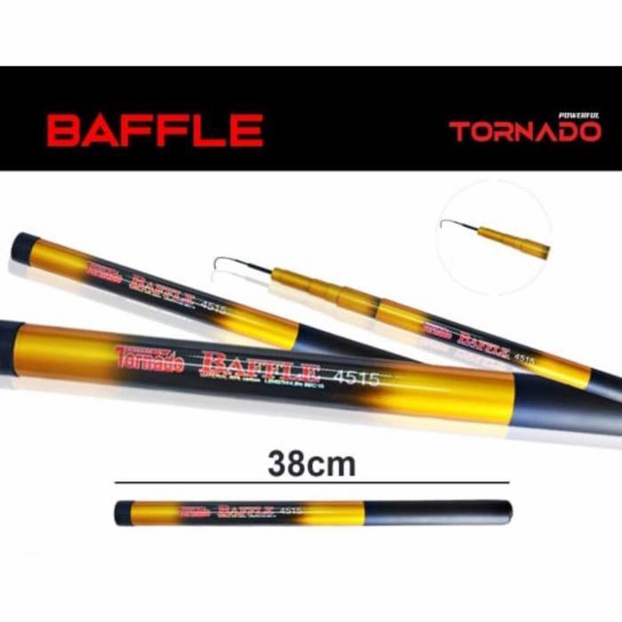 JORAN TEGEK CARBON RUAS PENDEK KAKU TORNADO BAFFLE 180-450 KAKU MURAH